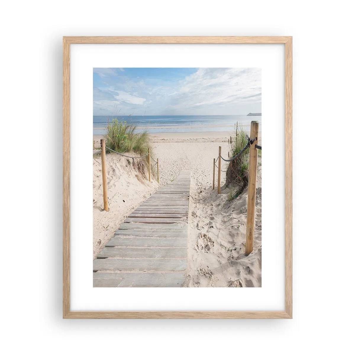 Affiche dans un chêne clair - Poster - A l'horizon - 40x50 cm