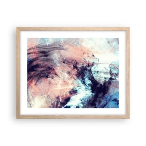 Affiche dans un chêne clair - Poster - Sentir le vent - 50x40 cm