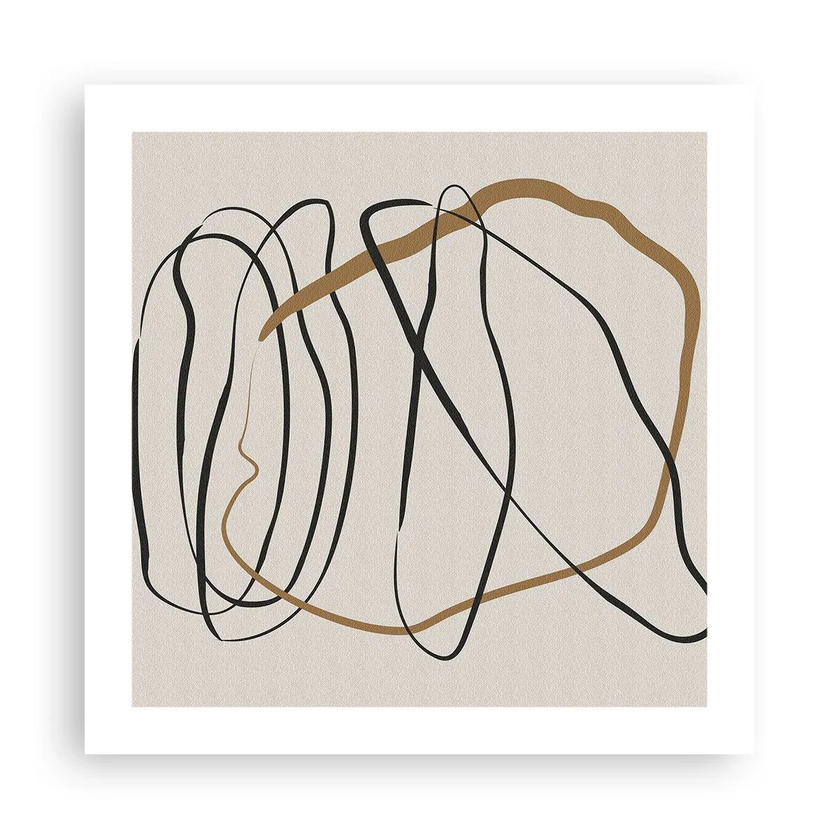 Affiche - Poster - Composition – danse en boucle - 50x50 cm