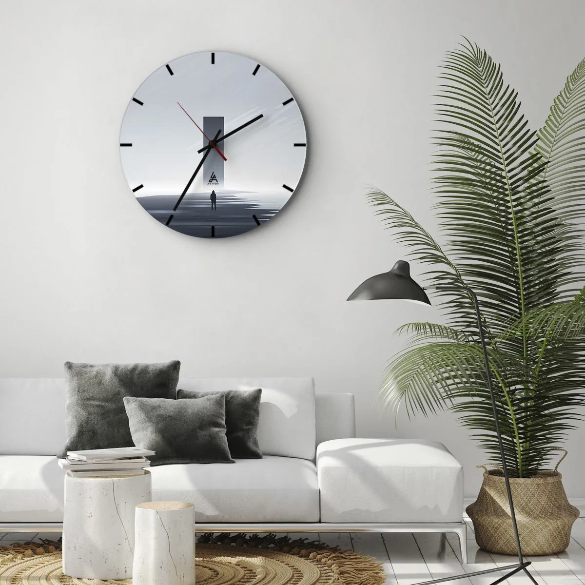 Horloge murale - Pendule murale - Opportunité ou menace ? - 30x30 cm