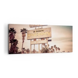 Impression sur toile - Image sur toile - Ici, le temps s'est arrêté - 100x40 cm