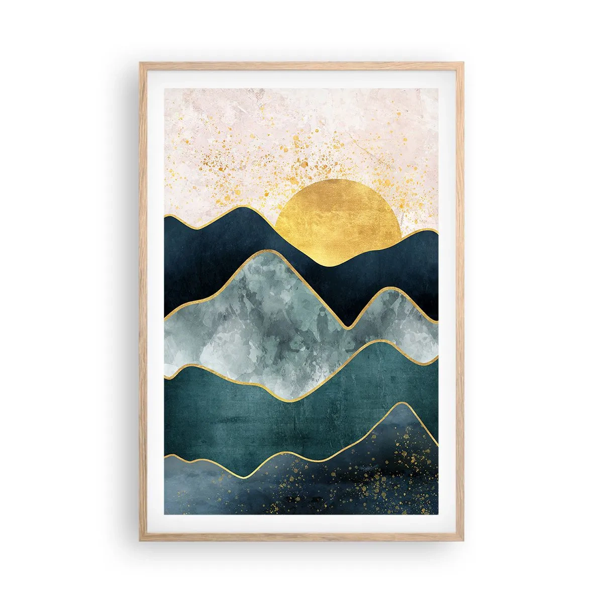 Affiche dans un chêne clair - Poster - Après les sept montagnes - 61x91 cm