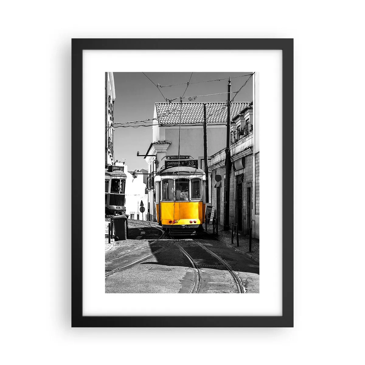 Affiche dans un cadre noir - Poster - L'âme de Lisbonne - 30x40 cm