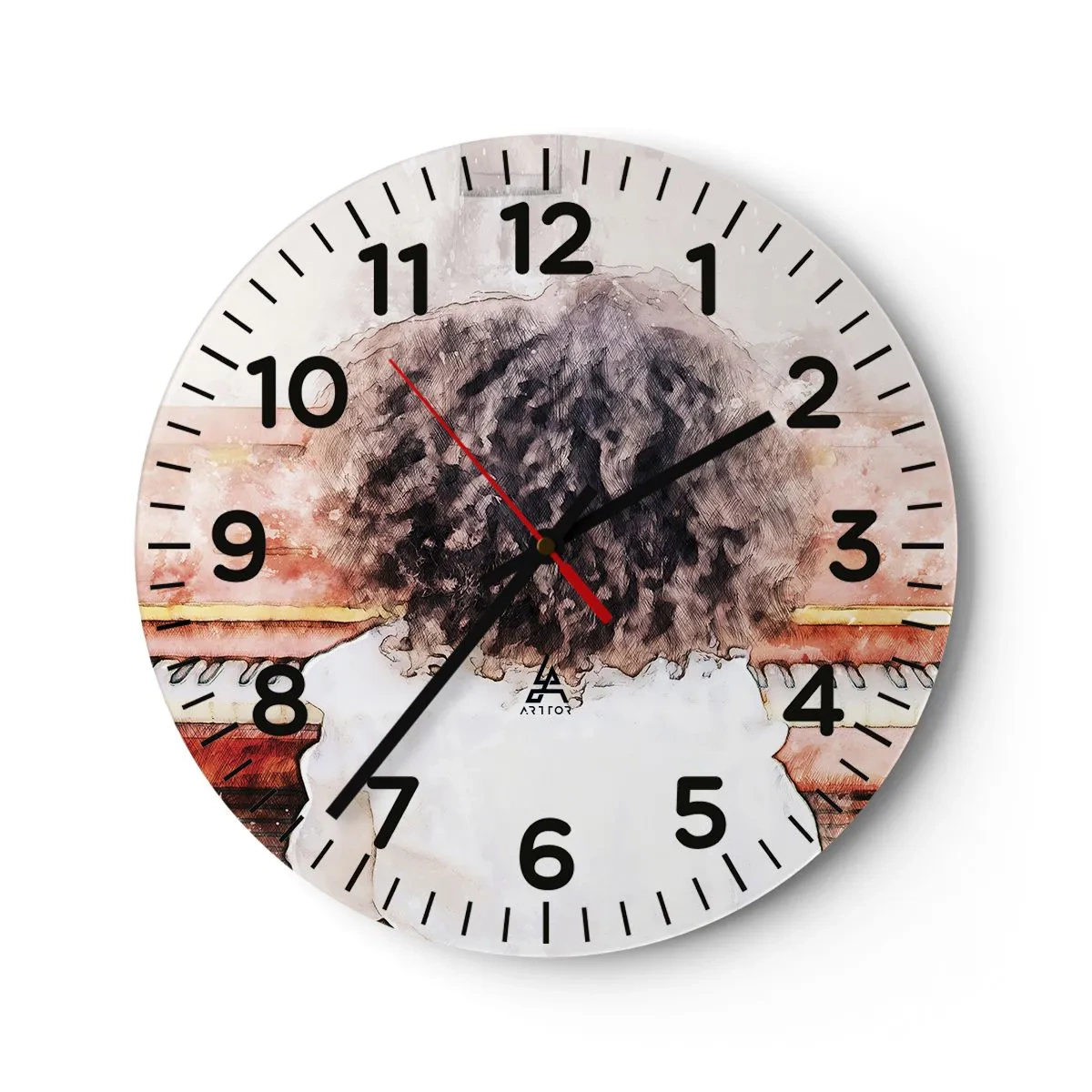 Horloge murale - Pendule murale - Dans un nouveau monde - 40x40 cm