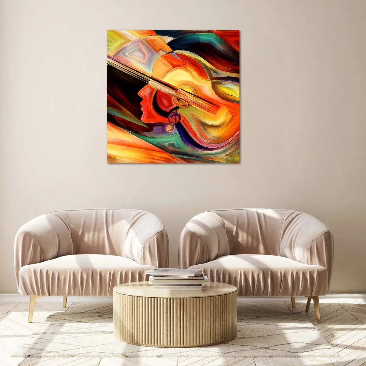 Impression sur verre - Image sur verre - Tout va bien - 50x50 cm