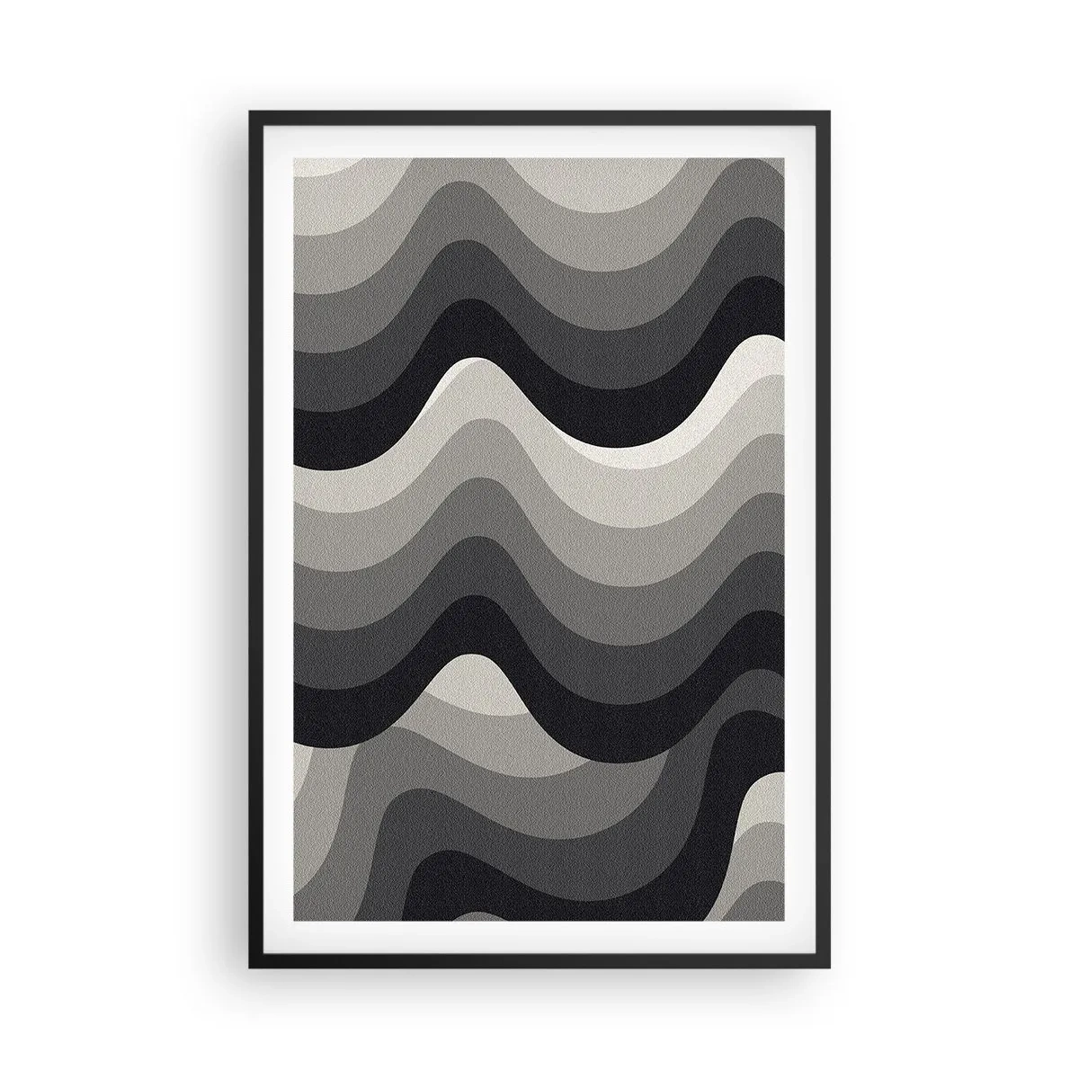 Affiche dans un cadre noir - Poster - Vague après vague - 61x91 cm