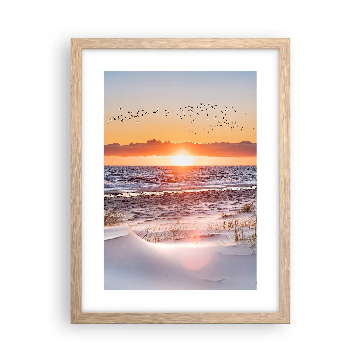 Affiche dans un chêne clair - Poster - Paysage horizontal - 30x40 cm