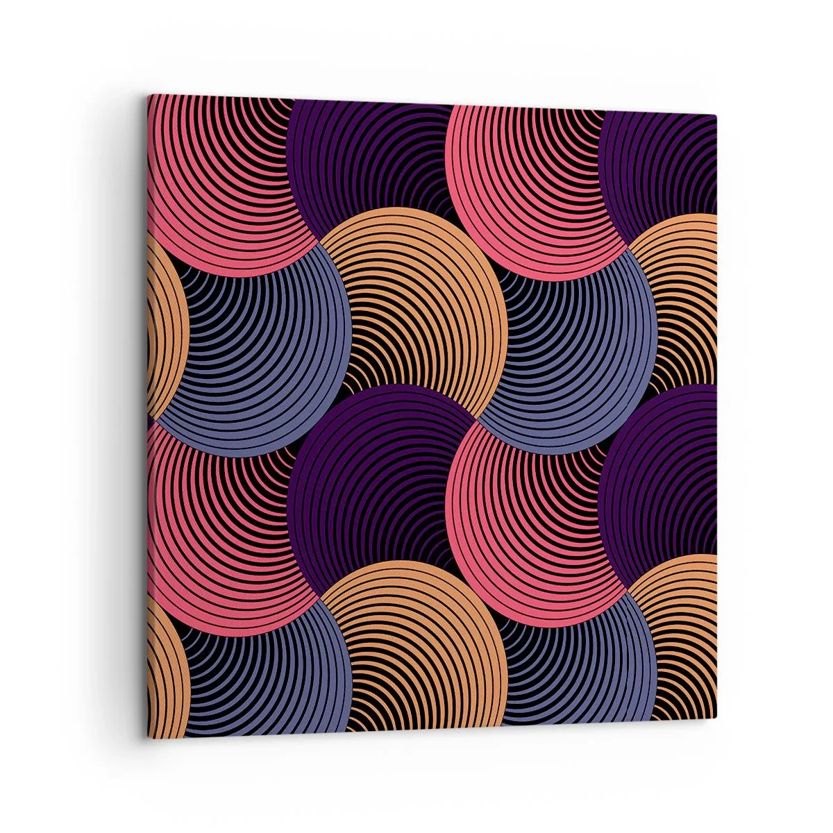 Impression sur toile - Image sur toile - Dans un rythme circulaire - 50x50 cm