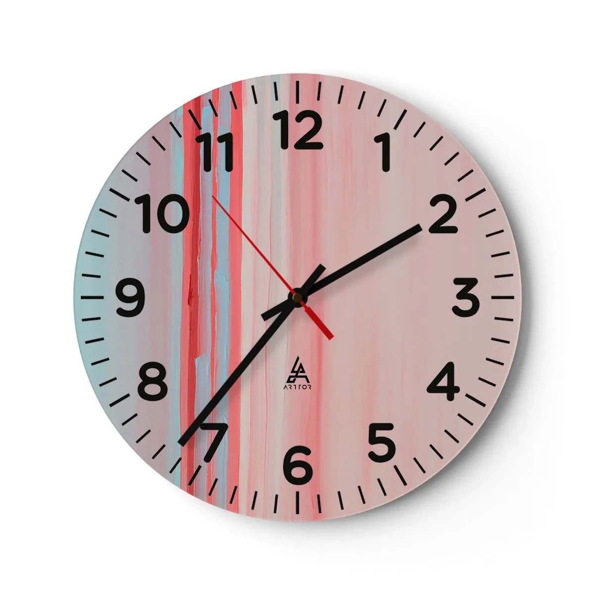 Horloge murale - Pendule murale - Abstraction à l'aube - 40x40 cm