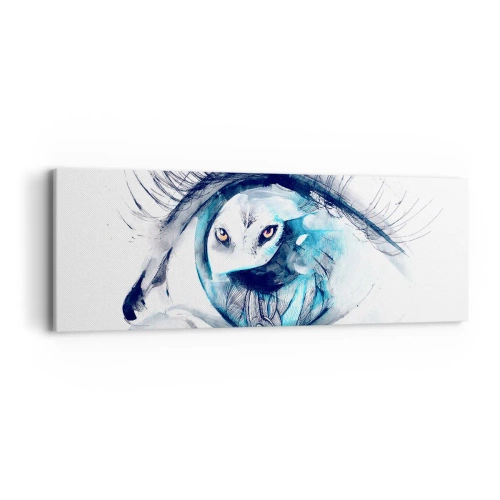 Impression sur toile - Image sur toile - Face à face avec la nature sauvage - 90x30 cm