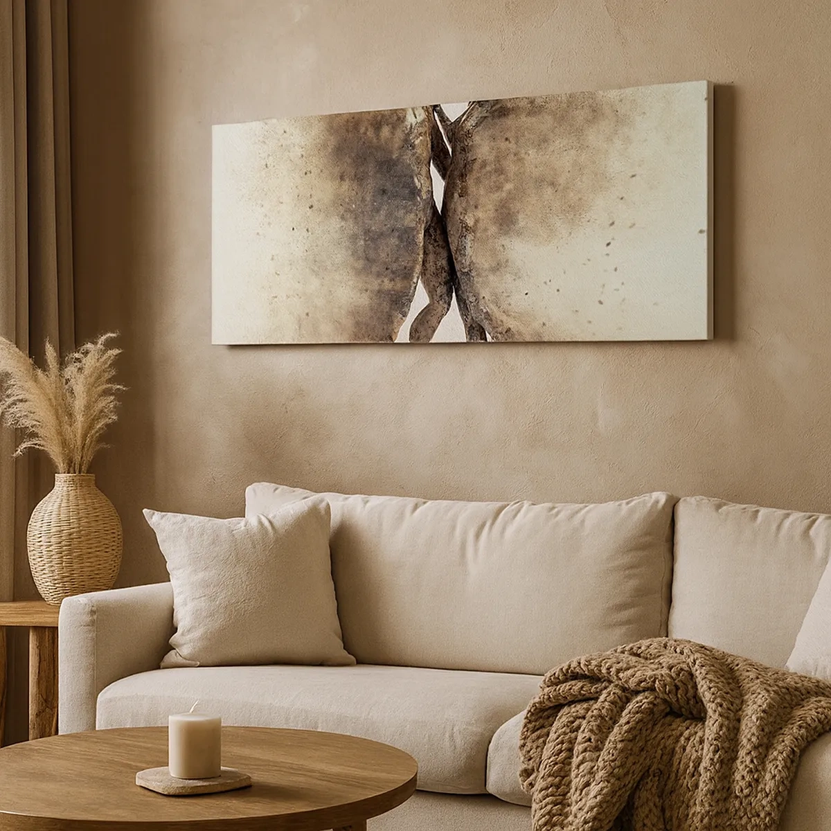 Impression sur toile - Image sur toile - Ils sont sortis de la poussière pour aimer - 30x30 cm