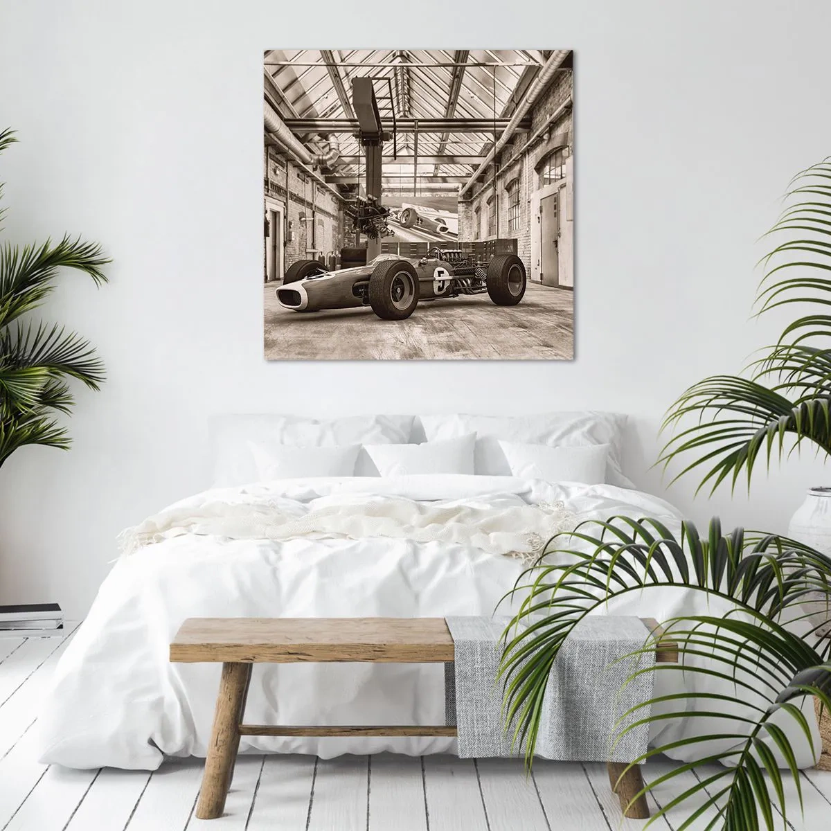 Impression sur toile - Image sur toile - Le repos du guerrier - 50x50 cm