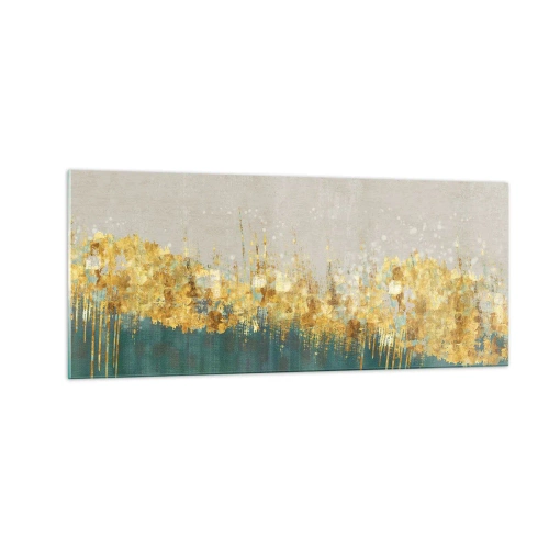 Impression sur verre - Image sur verre - La frontière dorée - 100x40 cm
