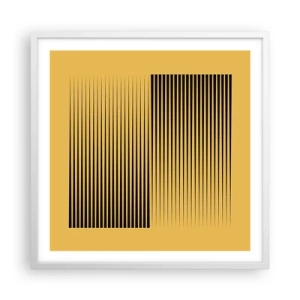 Affiche dans un cadre blanc - Poster - Cadre opposé - 60x60 cm