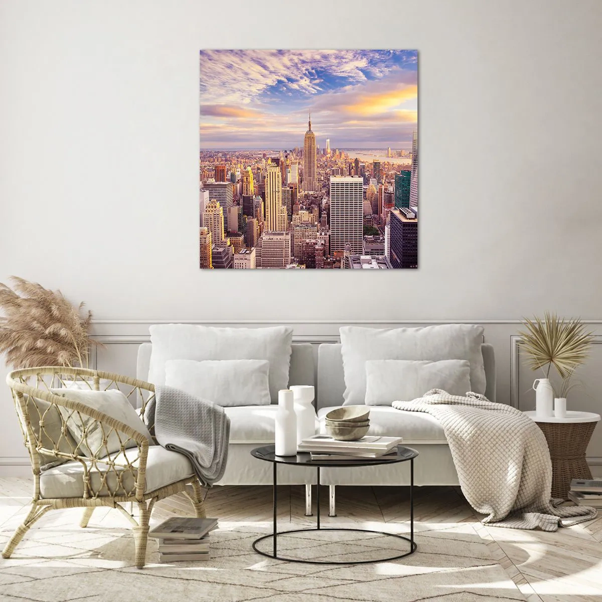 Impression sur verre - Image sur verre - Atteindre les nuages ​​eux-mêmes - 40x40 cm