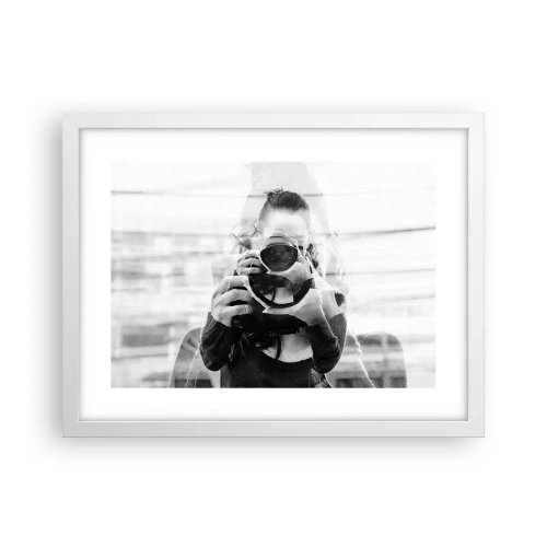 Affiche dans un cadre blanc - Poster - Créateur et matériel - 40x30 cm