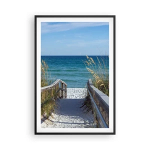 Affiche dans un cadre noir - Poster - Au soleil, sous le vent - 61x91 cm