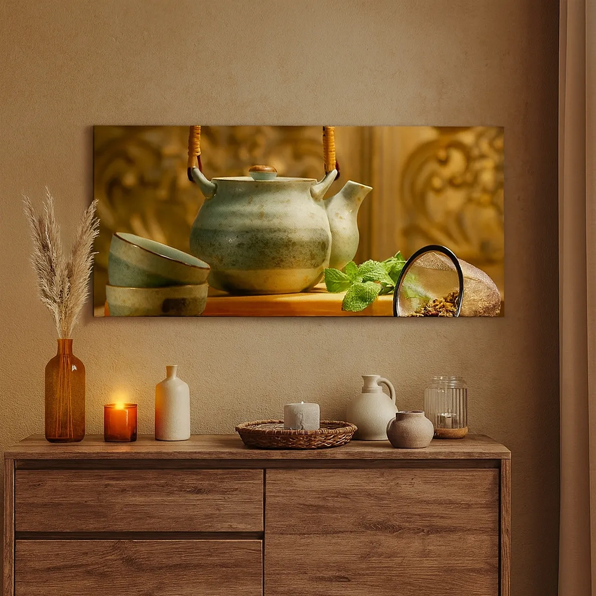 Impression sur toile - Image sur toile - Un traité sur la consommation de thé - 30x30 cm