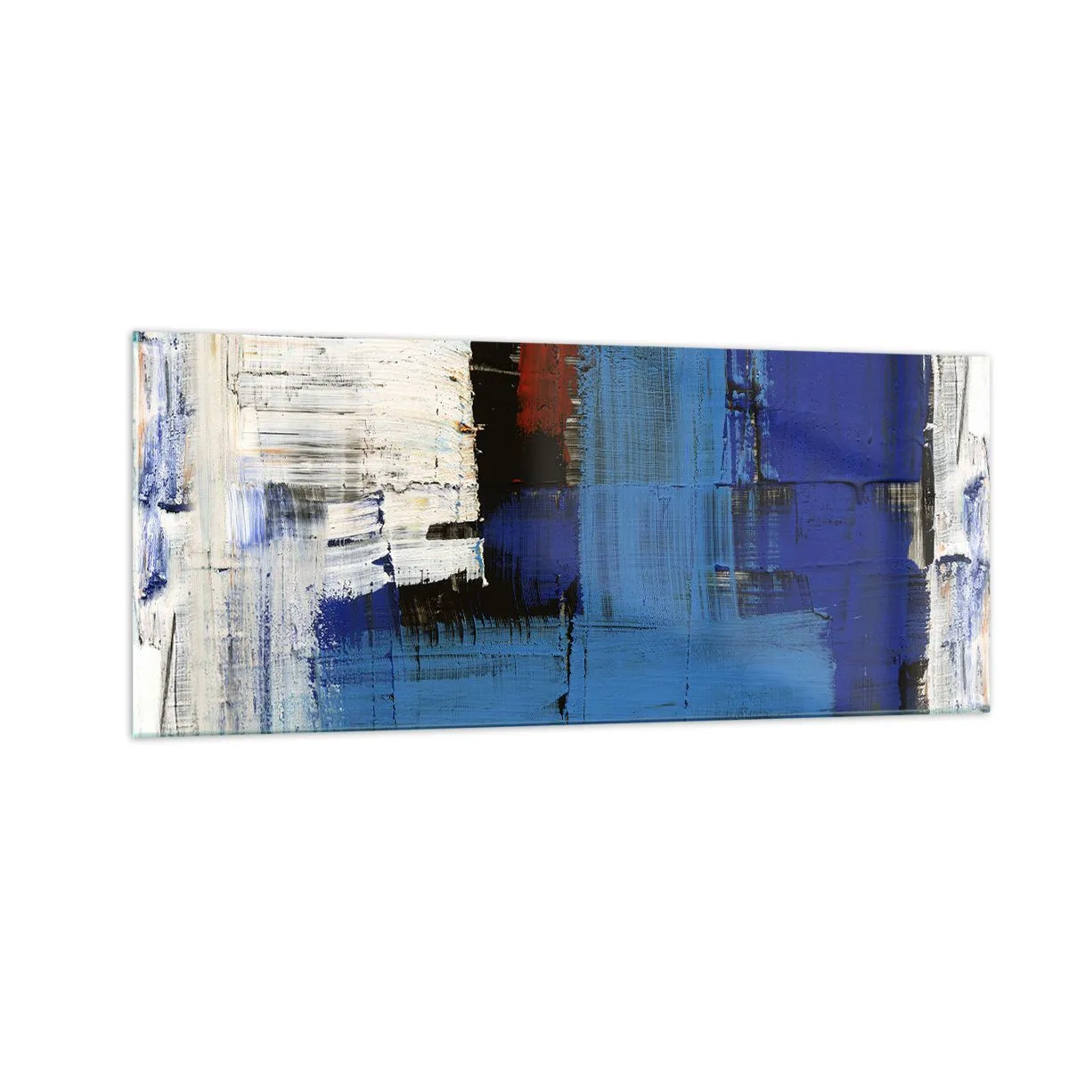 Impression sur verre - Image sur verre - Secret de bleu - 100x40 cm