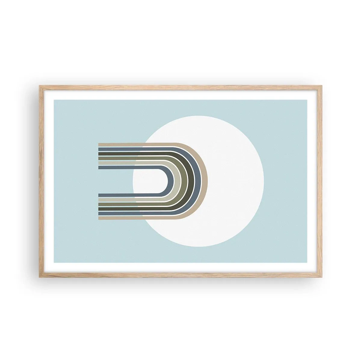 Affiche dans un chêne clair - Poster - Attraction irrésistible - 91x61 cm