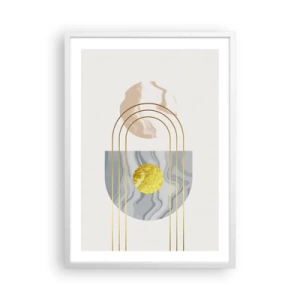 Affiche dans un cadre blanc - Poster - Clareté et brillance - 50x70 cm