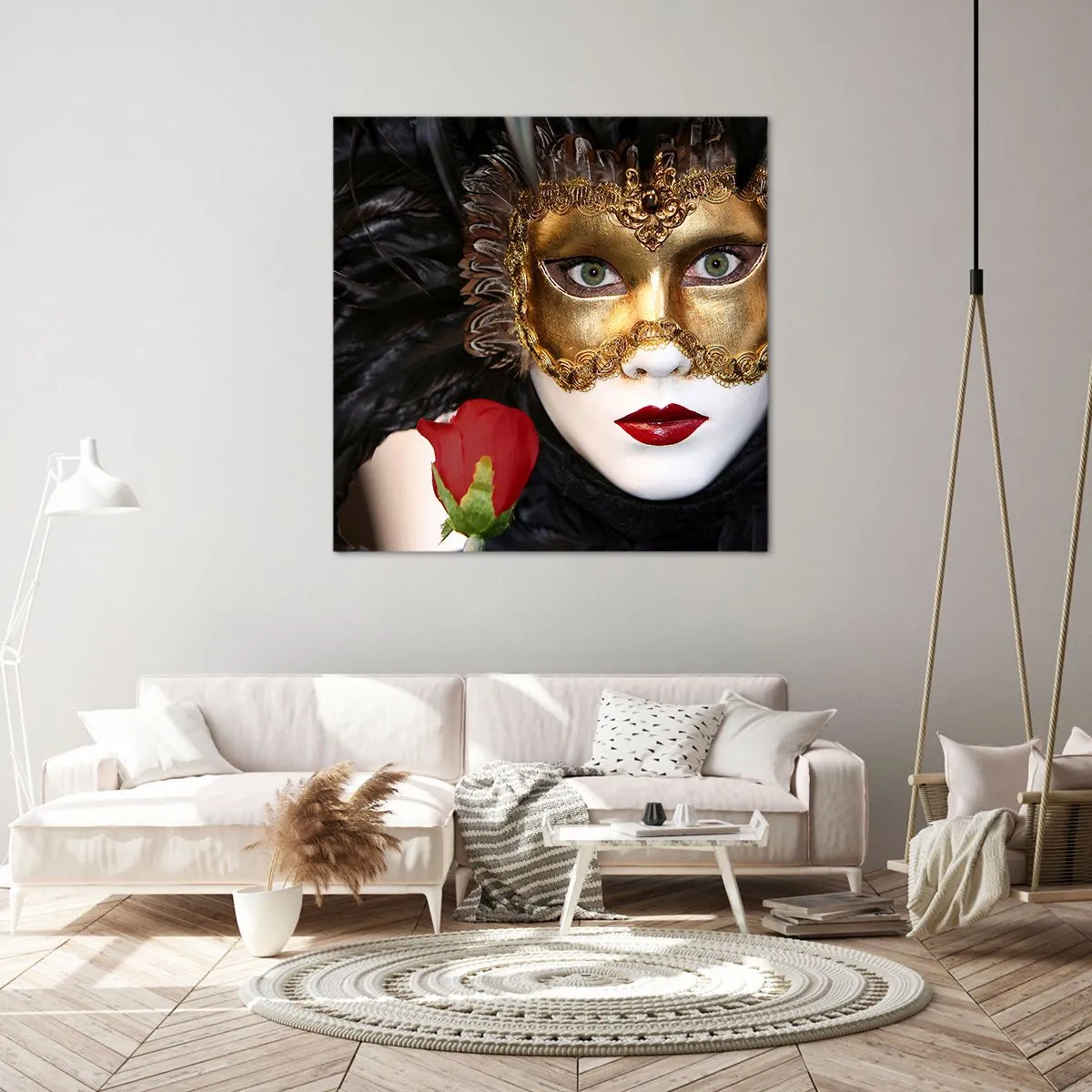 Impression sur toile - Image sur toile - Parce que la vie est un grand bal - 60x60 cm