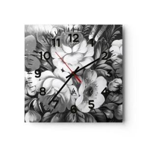 Horloge murale - Pendule murale - Belle même en gris - 40x40 cm