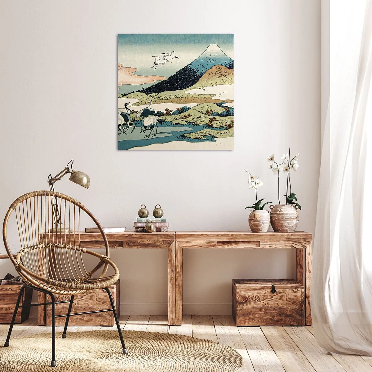 Impression sur toile - Image sur toile - Avec une âme japonnaise - 70x70 cm