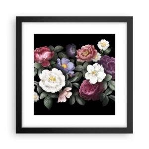 Affiche dans un cadre noir - Poster - D'un jardin anglais - 30x30 cm