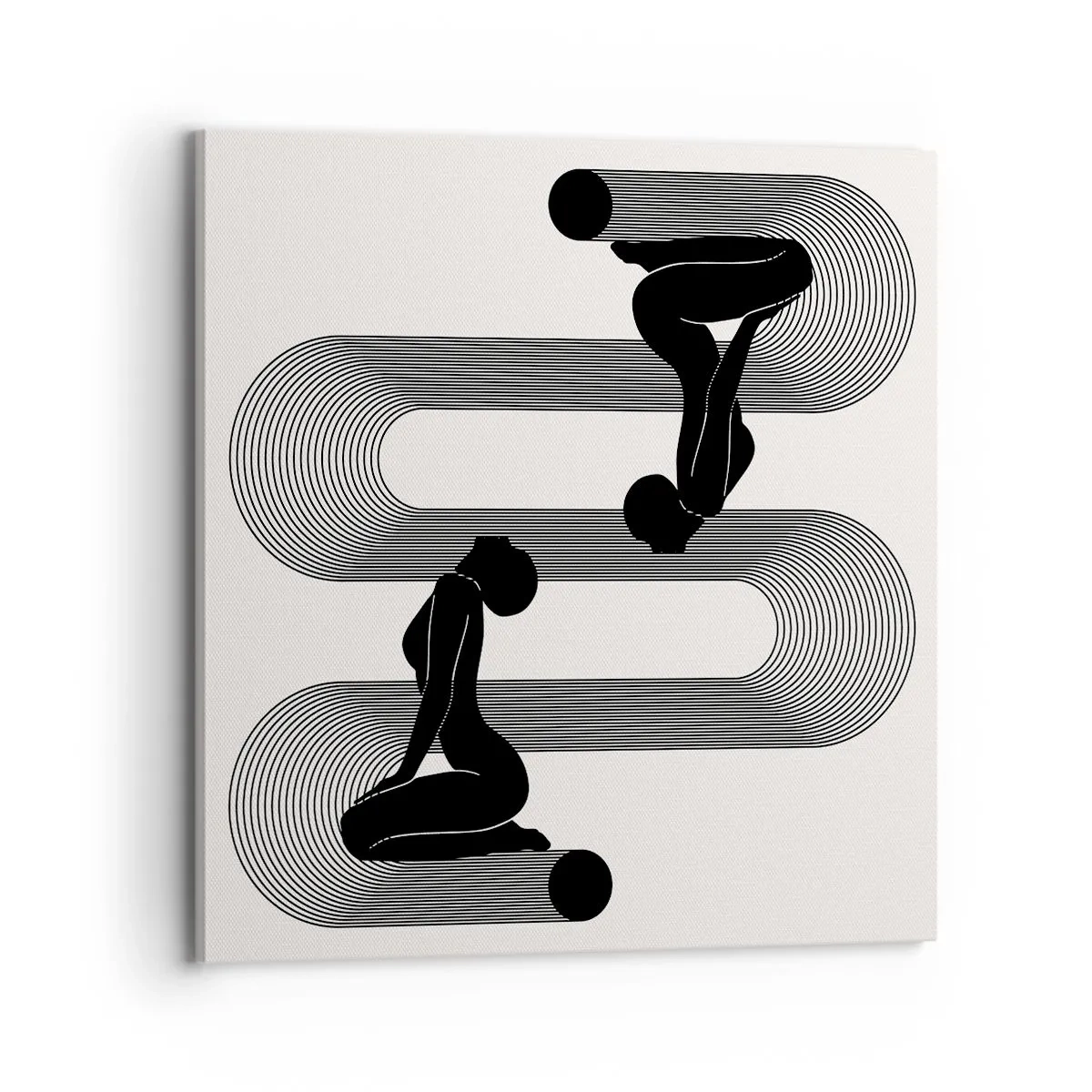 Impression sur toile - Image sur toile - Symétrie sensuelle - 70x70 cm