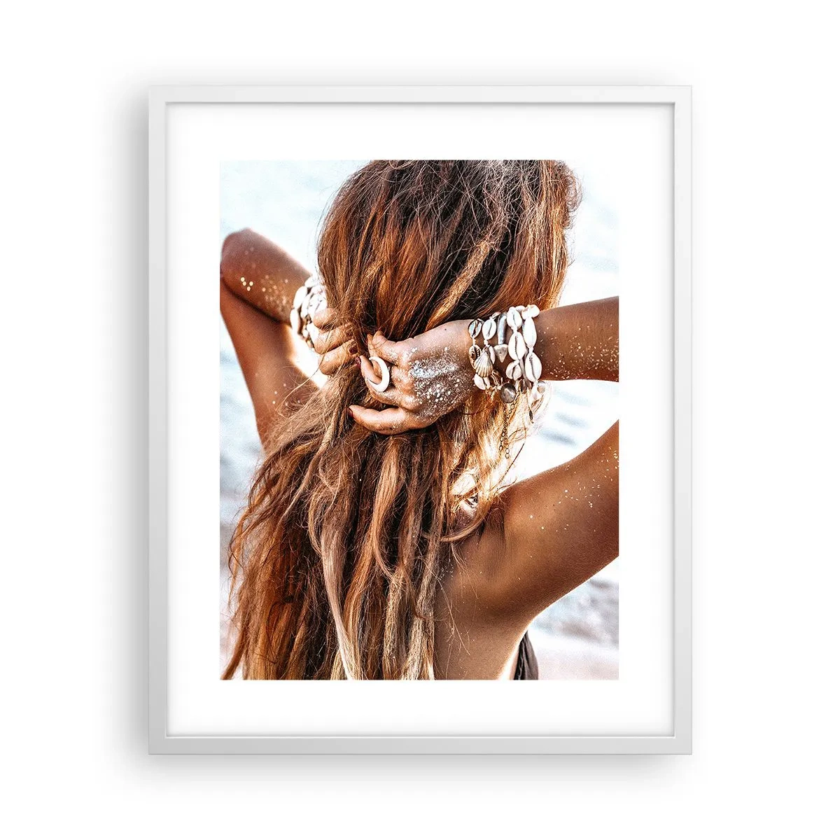 Affiche dans un cadre blanc - Poster - La soeur de l'eau et du soleil - 40x50 cm