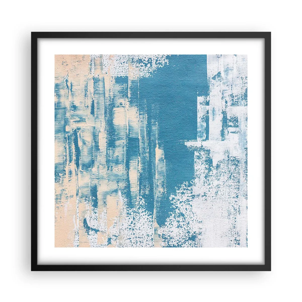 Affiche dans un cadre noir - Poster - À travers un iceberg - 50x50 cm