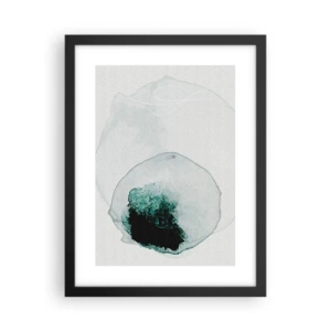 Affiche dans un cadre noir - Poster - Dans une goutte d'eau - 30x40 cm