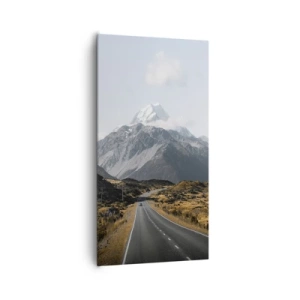 Impression sur toile - Image sur toile - Chemin vers le coeur de la montagne - 65x120 cm