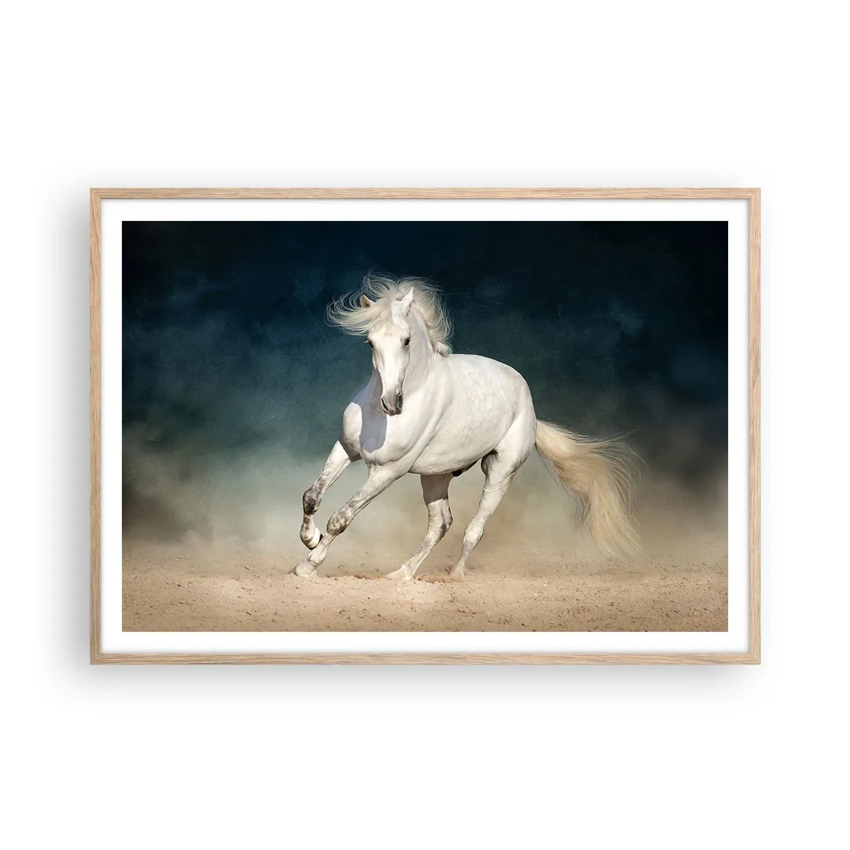 Affiche dans un chêne clair - Poster - La liberté à l'état pur - 100x70 cm