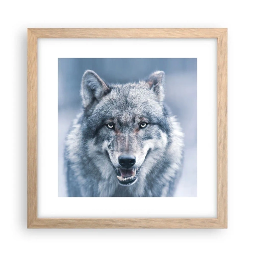 Affiche dans un chêne clair - Poster - Relèverez-vous le défi ? - 30x30 cm