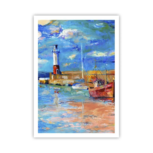 Affiche - Poster - Un après-midi dans la baie arc-en-ciel - 70x100 cm