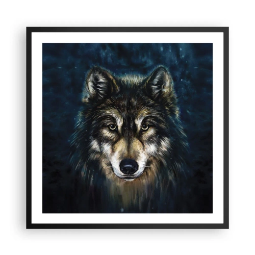 Affiche dans un cadre noir - Poster - Alpha? Et oméga - 60x60 cm