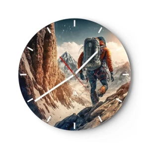 Horloge murale - Pendule murale - Guerrier solitaire - 40x40 cm