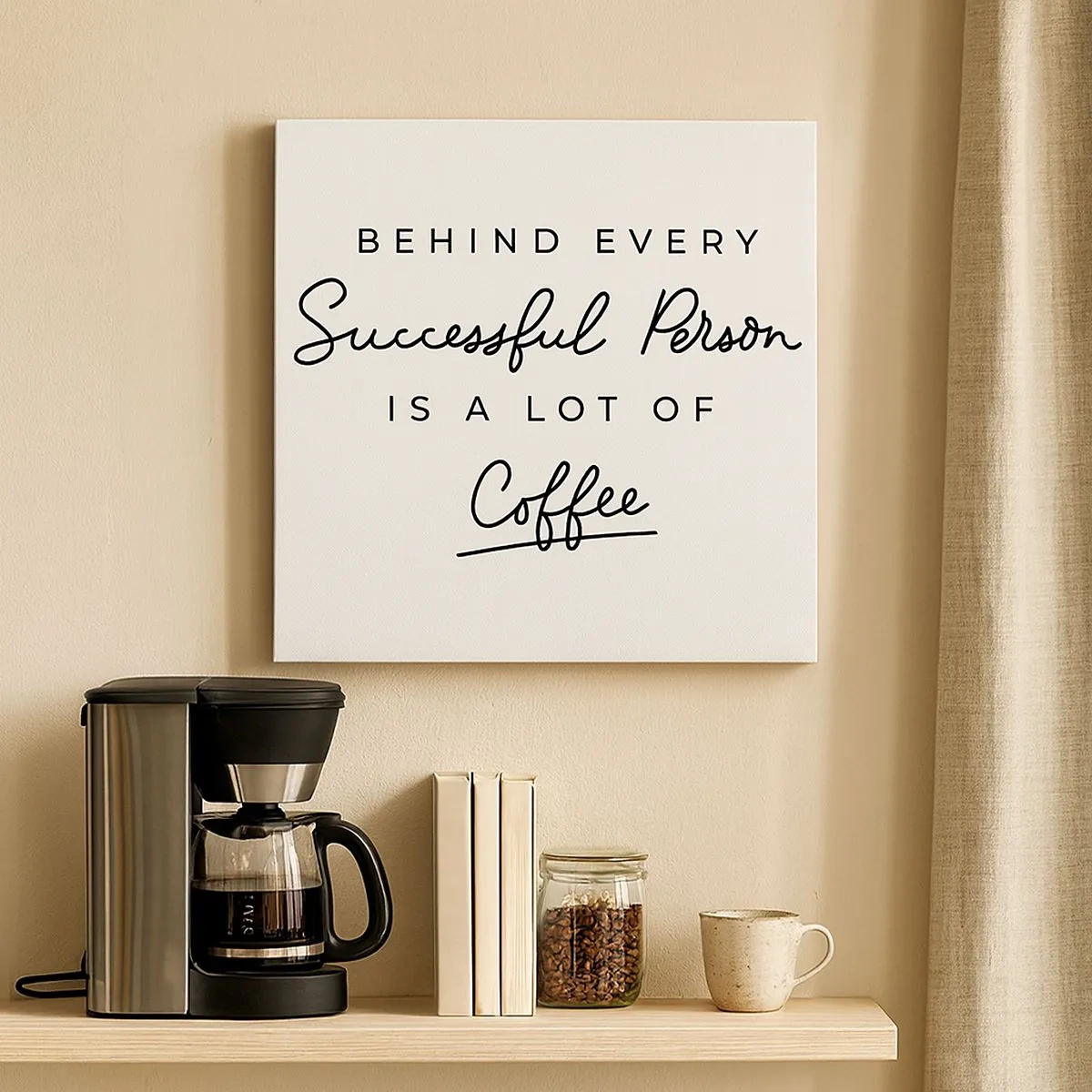 Impression sur toile - Image sur toile - Secret du succès - 30x30 cm