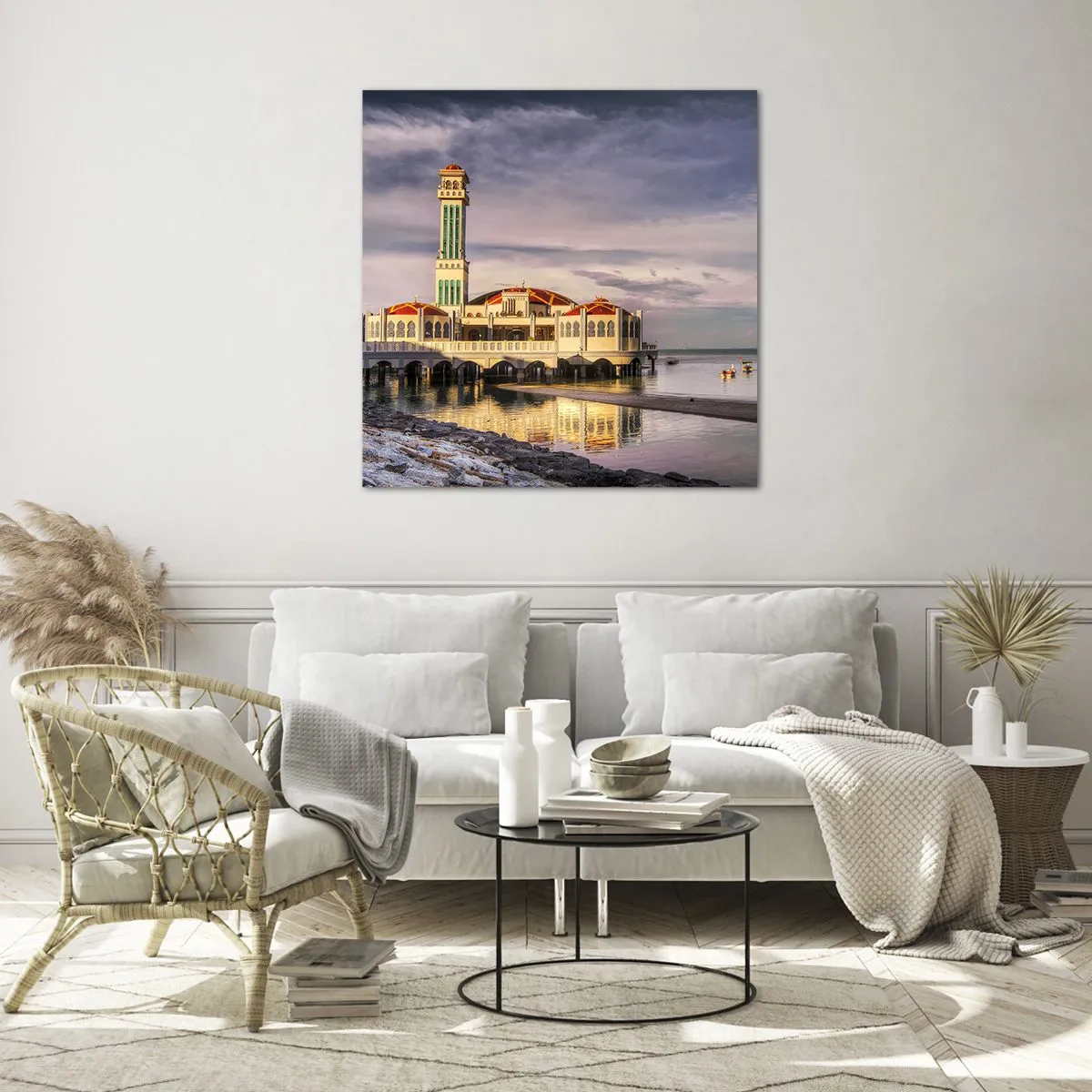 Impression sur verre - Image sur verre - Temple de la nature - 60x60 cm