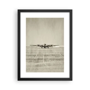 Affiche dans un cadre noir - Poster - Toujours prêt! - 30x40 cm