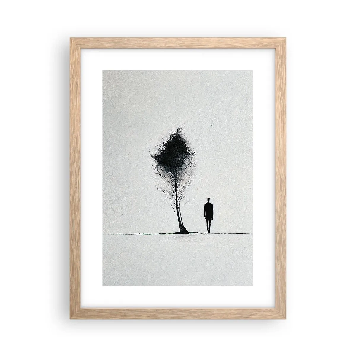 Affiche dans un chêne clair - Poster - Nous errons tous - 30x40 cm