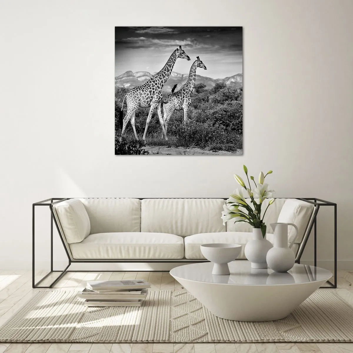 Impression sur verre - Image sur verre - Hautes sphères en Afrique - 70x70 cm