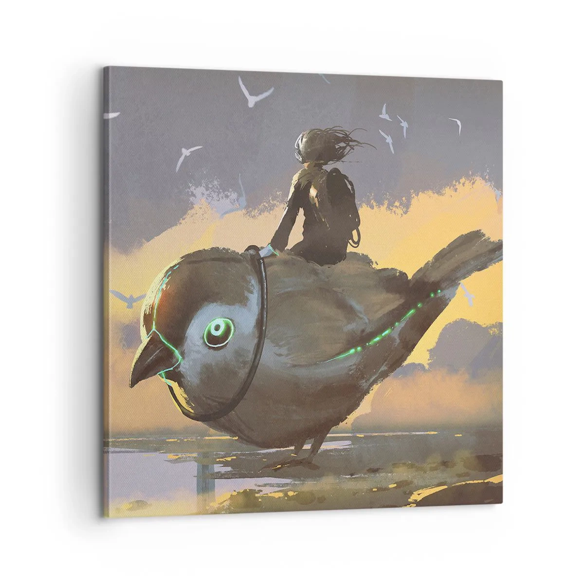 Impression sur toile - Image sur toile - Un arrêt sur un voyage fantastique - 60x60 cm