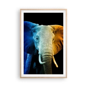 Affiche dans un chêne clair - Poster - Excentrique, pas bizarre - 61x91 cm