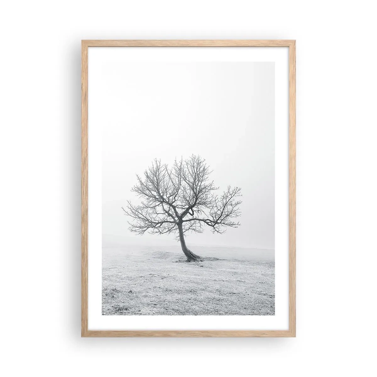 Affiche dans un chêne clair - Poster - Contre le néant - 50x70 cm