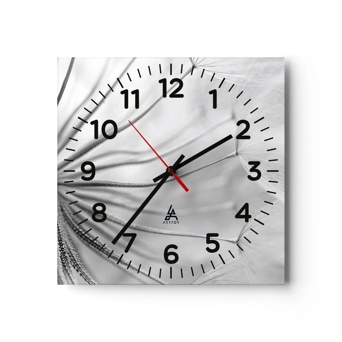 Horloge murale - Pendule murale - Aigrette avant son envol - 40x40 cm
