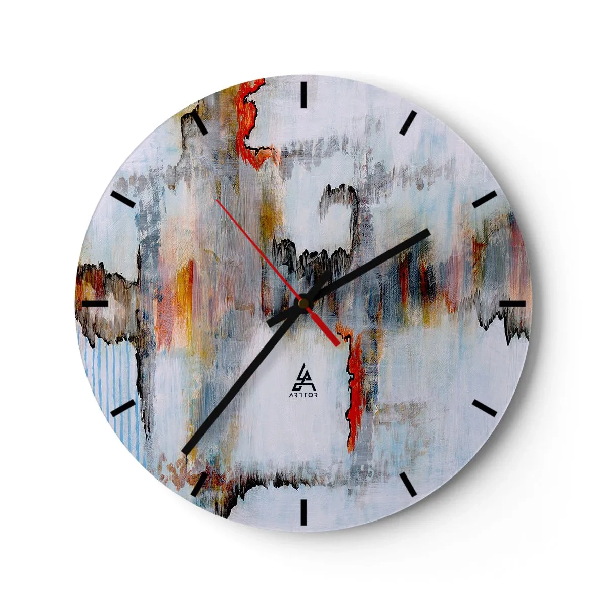 Horloge murale - Pendule murale - Un bâton sur l'eau - 40x40 cm