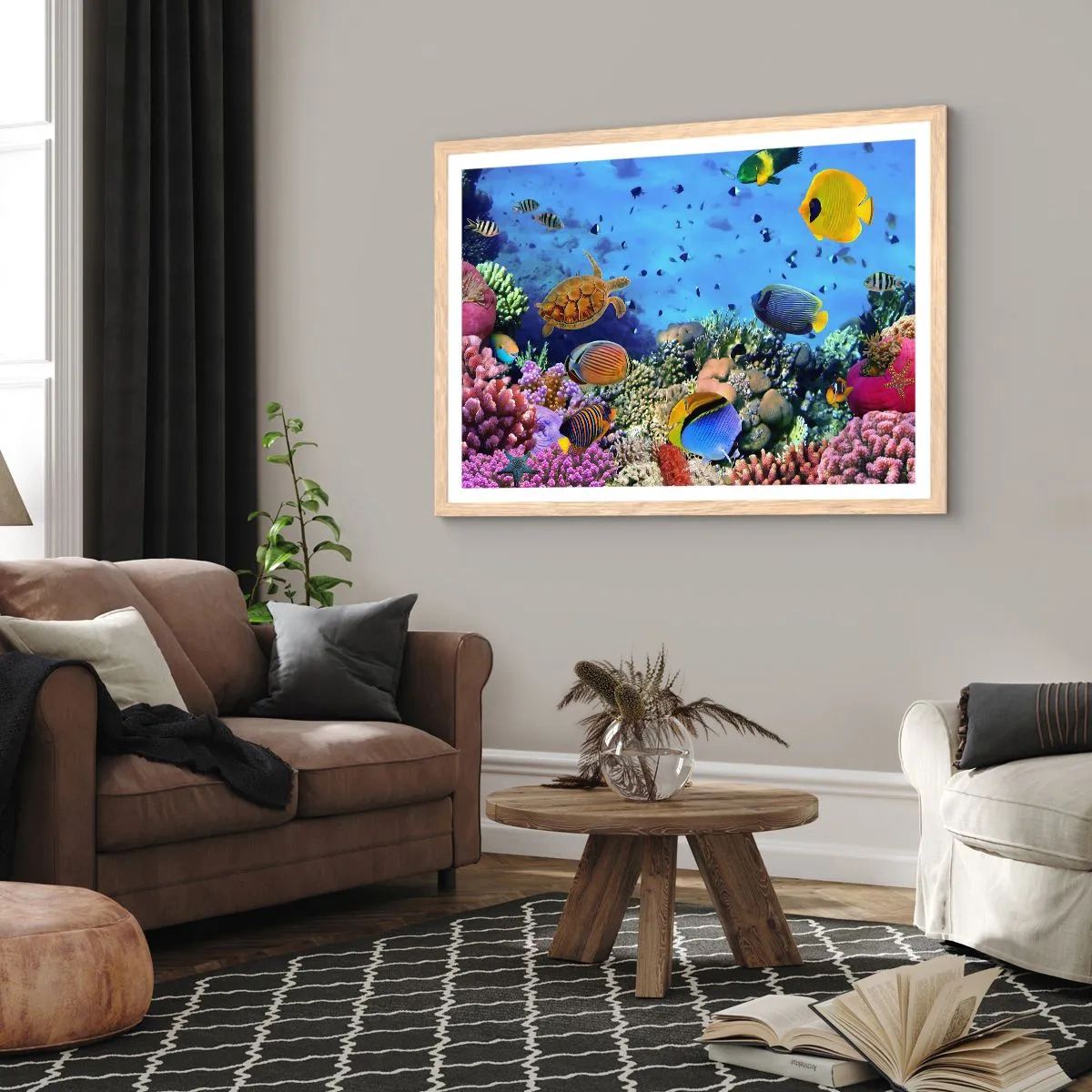 Affiche dans un chêne clair - Poster - Et que sait-on de la vie… - 100x70 cm